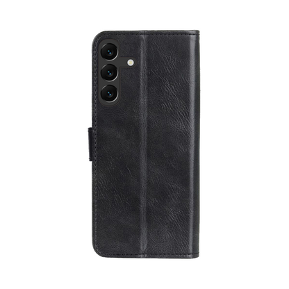 Samsung A16 Hoesje Bookcase Cover met Kaarthouder - Zwart