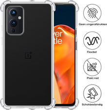 OnePlus 9 Hoesje Shockproof Backcover Siliconen - Transparant
