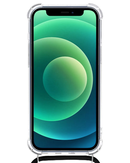 iPhone 12 Pro Max Hoesje met Koord Backcover Shockproof - Transparant