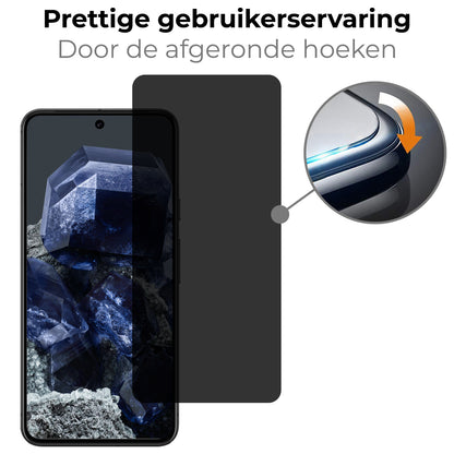 Google Pixel 8 Screenprotector Gehard Glas - Privacy