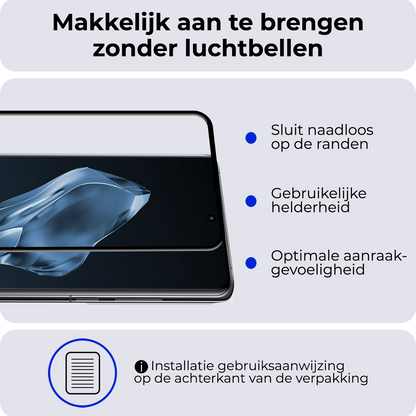 OnePlus 12R Screenprotector Gehard Glas - Full Screen