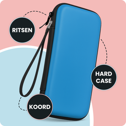 Nintendo Switch 2 Hard Cover Hoes met Koord - Blauw
