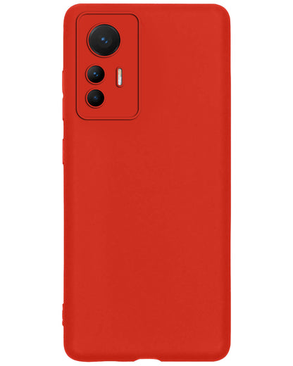 Xiaomi 12 Lite Hoesje Siliconen Backcover Lichtgewicht - Rood