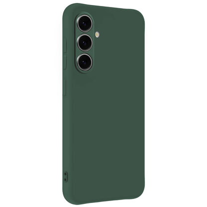 Samsung S25 Hoesje Siliconen Backcover Lichtgewicht - Donkergroen