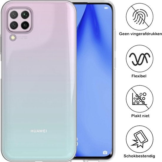 Huawei P40 Lite Hoesje Siliconen - Transparant