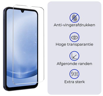Samsung A25 Screenprotector Gehard Glas - Anti-kras