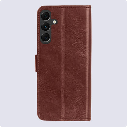 Samsung A35 Hoesje Bookcase Cover met Kaarthouder - Bruin