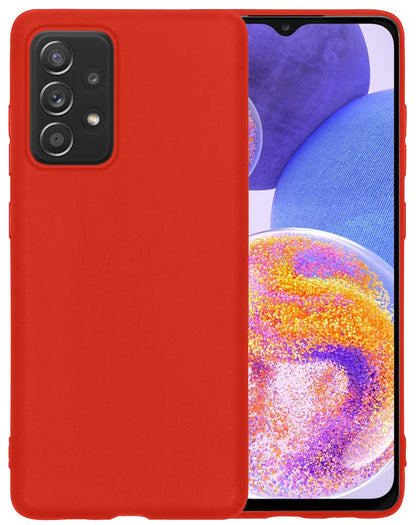 Samsung A23 Hoesje Siliconen - Rood