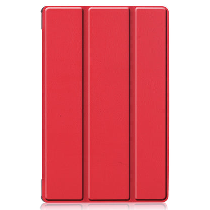 Lenovo Tab M10 FHD Plus 2nd Gen Trifold Bookcase Hoes - Rood
