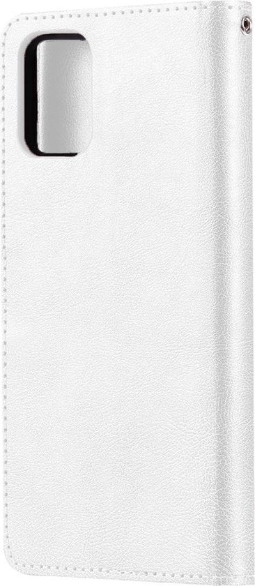 Samsung A41 Hoesje Bookcase Cover met Kaarthouder - Wit