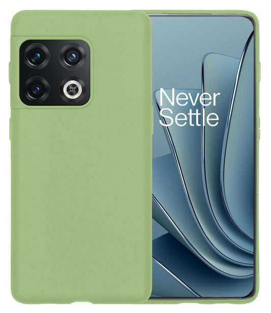 OnePlus 10 Pro Hoesje Siliconen - Groen