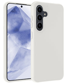 Samsung A55 Hoesje Siliconen Backcover Lichtgewicht - Wit