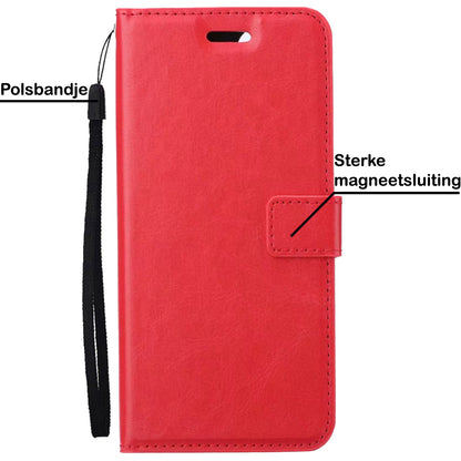 Samsung A13 5G Hoesje Book Case Kunstleer - Rood