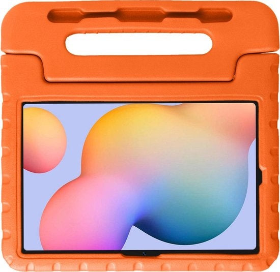 Samsung Galaxy Tab S6 Lite Hoesje Kids Cover Bumper - Oranje