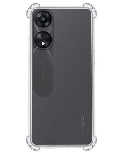 OPPO A78 5G Hoesje Shockproof Backcover Siliconen - Transparant
