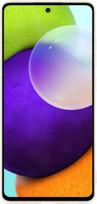 Samsung A52 Hoesje Siliconen Backcover Lichtgewicht - Wit