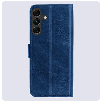 Samsung S24 Hoesje Book Case Kunstleer - Donkerblauw