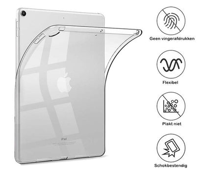 iPad 10.2 2019 Hoesje Siliconen Backcover Lichtgewicht - Transparant