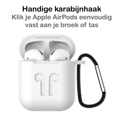 AirPods 1 Hoesje Siliconen 3 in 1 - Transparant