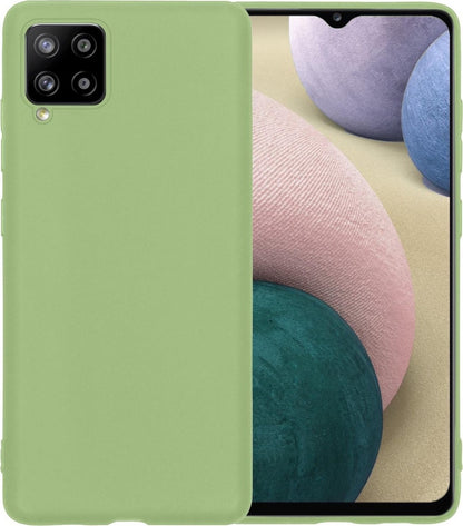 Samsung A12 Hoesje Siliconen - Groen