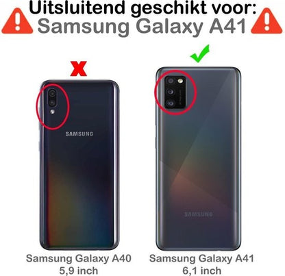 Samsung A41 Hoesje Shockproof Backcover Siliconen - Transparant