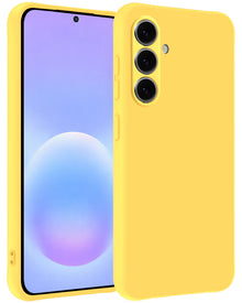 Samsung A57 Hoesje Siliconen Backcover Lichtgewicht - Geel