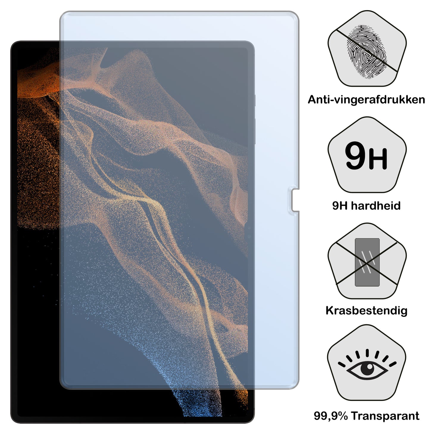 Samsung Galaxy Tab S9 Ultra Screenprotector Tempered Glass