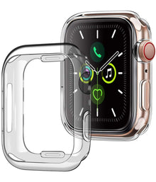 Apple Watch Series 5 40 mm Hoesje Siliconen Backcover Lichtgewicht - Transparant