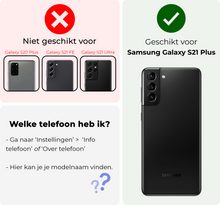 Samsung S21 Plus Hoesje Bookcase Cover Uitneembaar - Zwart