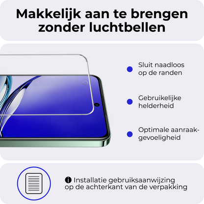 Oppo Reno 12 F Screenprotector Gehard Glas - Anti-kras