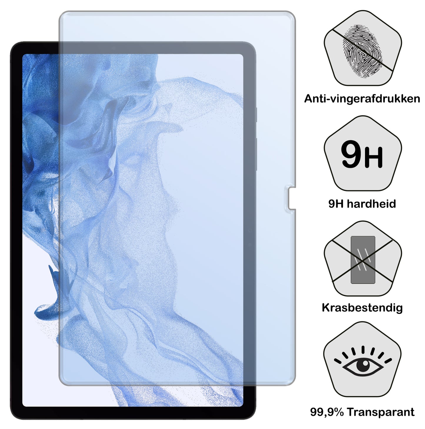 Samsung Galaxy Tab S9 Plus Screenprotector Tempered Glass