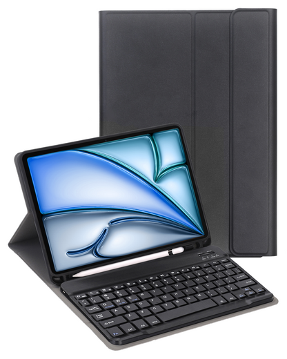 iPad Air 2024 / 2025 (11 inch) Toetsenbord Hoes met Uitneembaar toetsenbord - Zwart