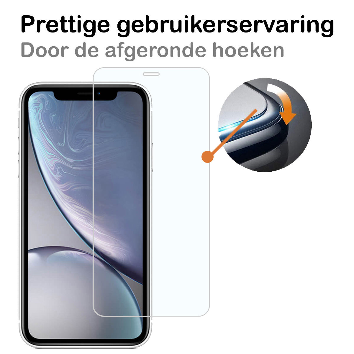 iPhone Xs Screenprotector Volledige Dekking Tempered Glass