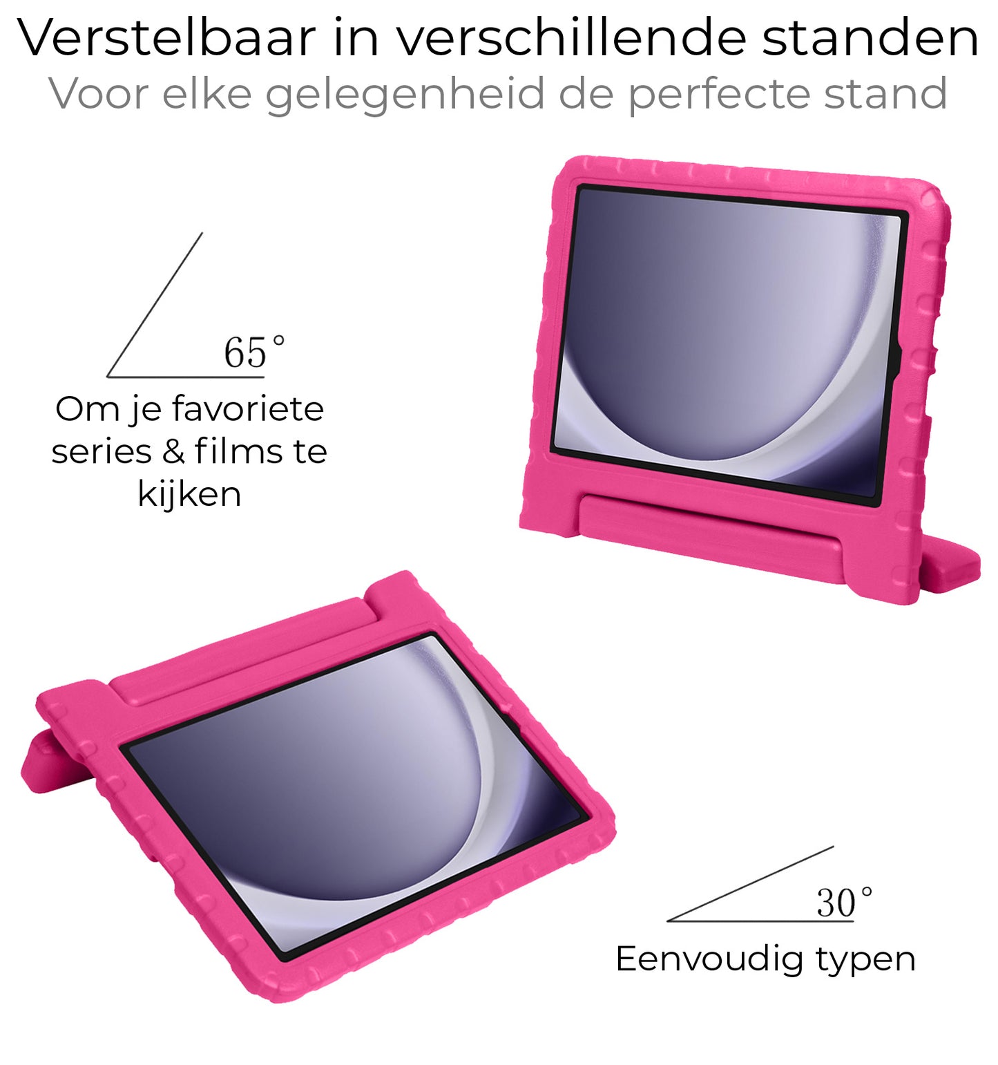 Samsung Galaxy Tab A9 Hoesje Kids Cover Bumper - Roze