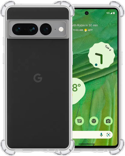 Google Pixel 7 Pro Hoesje Shockproof Backcover Siliconen - Transparant
