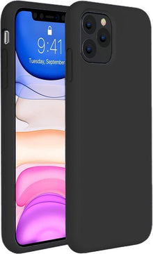 iPhone 11 Pro Hoesje Siliconen Backcover Lichtgewicht - Zwart