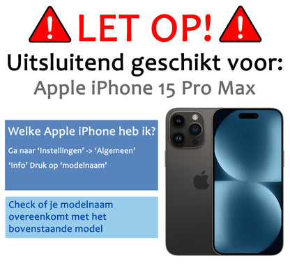 iPhone 15 Pro Max Hoesje met Koord Siliconen - Transparant