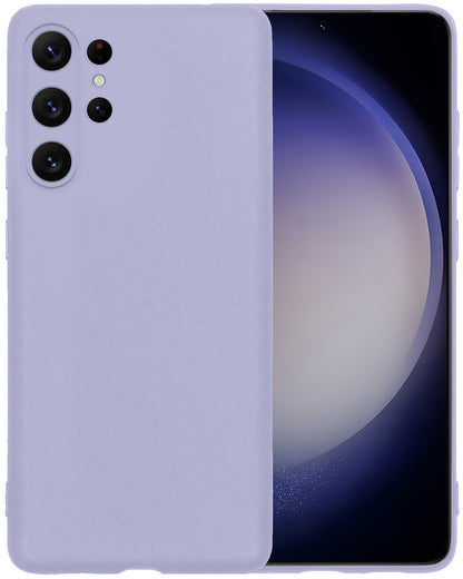 Samsung S23 Ultra Hoesje Siliconen Backcover Lichtgewicht - Lila