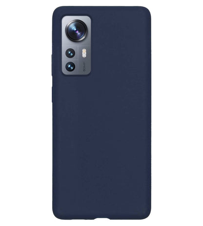 Xiaomi 12 Pro Hoesje Siliconen Backcover Lichtgewicht - Donkerblauw