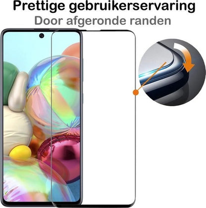 Samsung A71 Screenprotector Gehard Glas - Full Screen