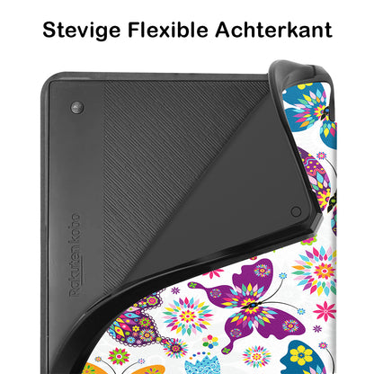 Kobo Elipsa 2E Trifold Hoesje - Vlinders