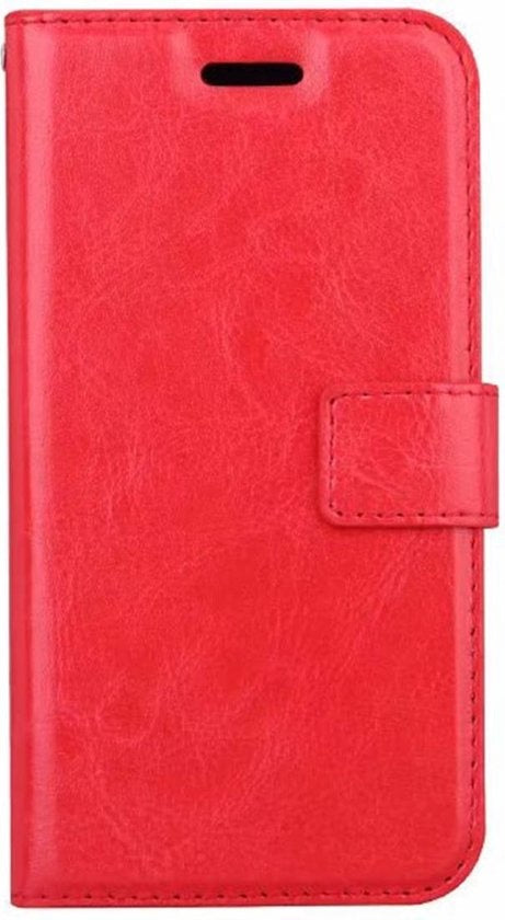 Hoes Geschikt voor iPhone X/Xs Hoes Bookcase Hoesje - Rood