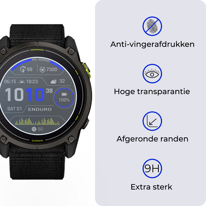 Screenprotector Geschikt voor Garmin Enduro 3 (51 mm) Screenprotector Glas Gehard Screen Cover - Screen Protector Geschikt voor Garmin Enduro 3 Screenprotector Tempered Glass