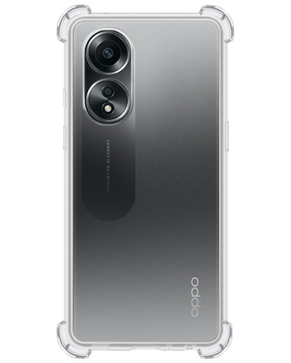 OPPO A58 Hoesje Shockproof Backcover Siliconen - Transparant