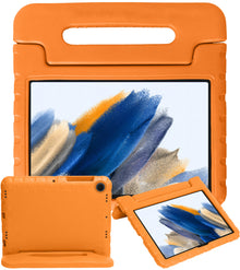 Samsung Galaxy Tab A8 Kinderhoes Shockabsorberend Foam - Oranje