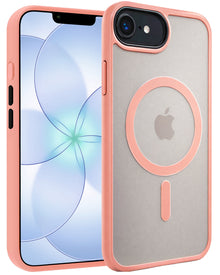 iPhone 17e Hoesje Geschikt voor Magsafe Backcover Shockproof - Perzik