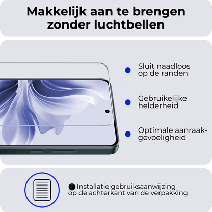 OPPO Reno 11F Screenprotector Gehard Glas - Anti-kras