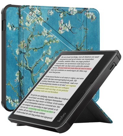 Kobo Libra Colour Trifold Bookcase Hoes - Bloesem