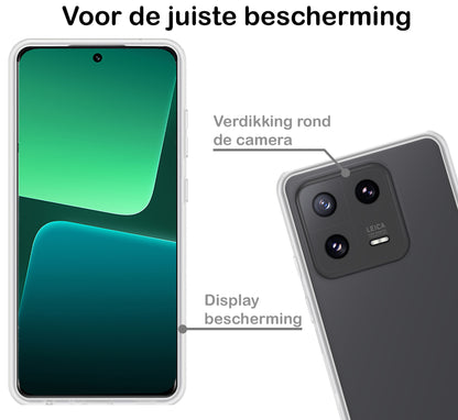Xiaomi 13 Hoesje Siliconen Backcover Lichtgewicht - Transparant