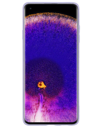 OPPO Find X5 Hoesje Siliconen Backcover Lichtgewicht - Lila